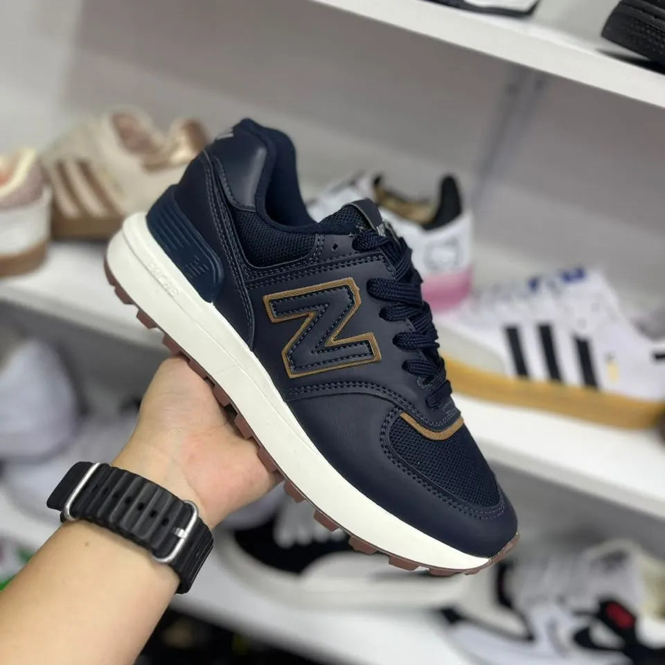 Zapatilla New Balance Azul y Cafe Casual Sport