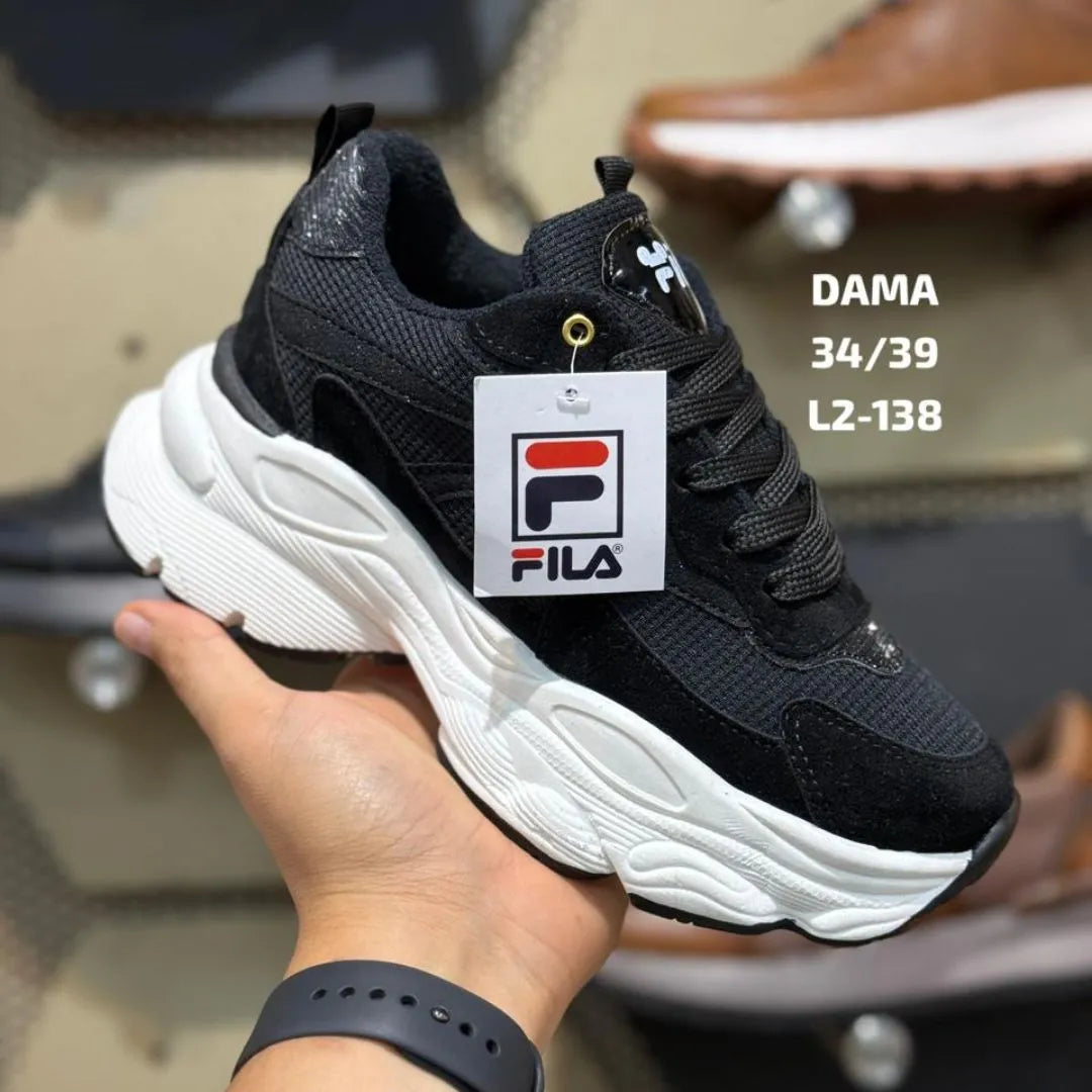 Zapatilla Deportiva Fila Negra
