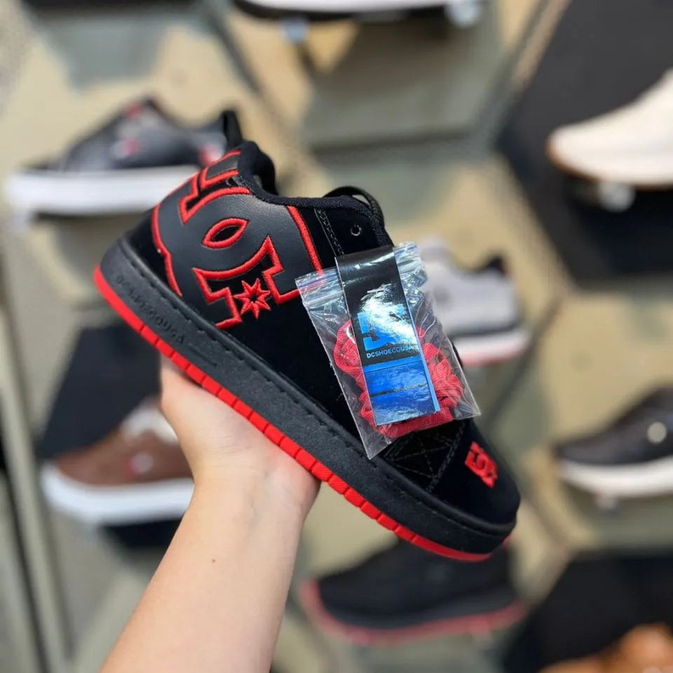 Zapatilla DC Shoes Rojo y Negro