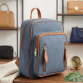 Morral Fashion Azul y Cafe
