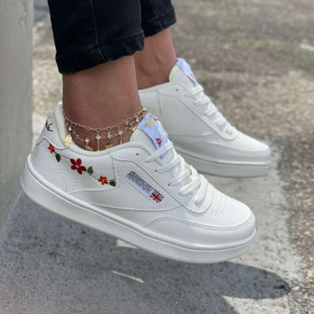 Zapatilla Deportivas Reebok Blanco Floral