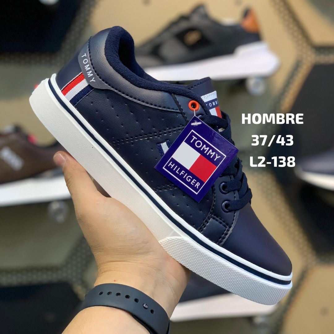 Zapatilla  Tommy Azul y Blanco