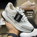 Zapatilla Hugo Boss Crema y Gris