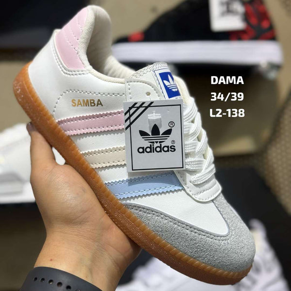 Zapatilla Adidas Samba Rayas Pastel
