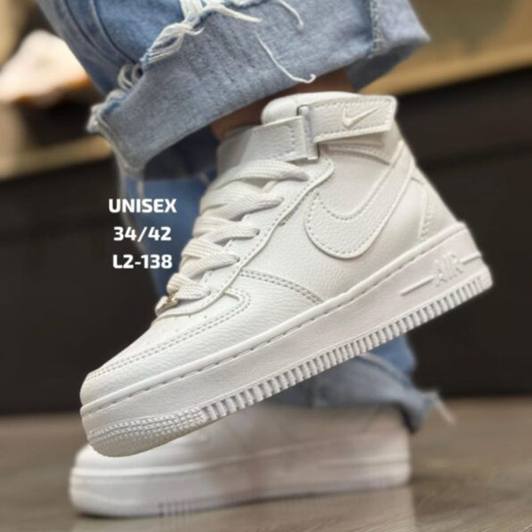 Tenis Unisex Nike Force One Bota Blanco Total