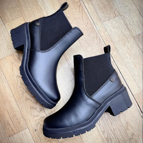 Botin Para Dama Negro Comodo