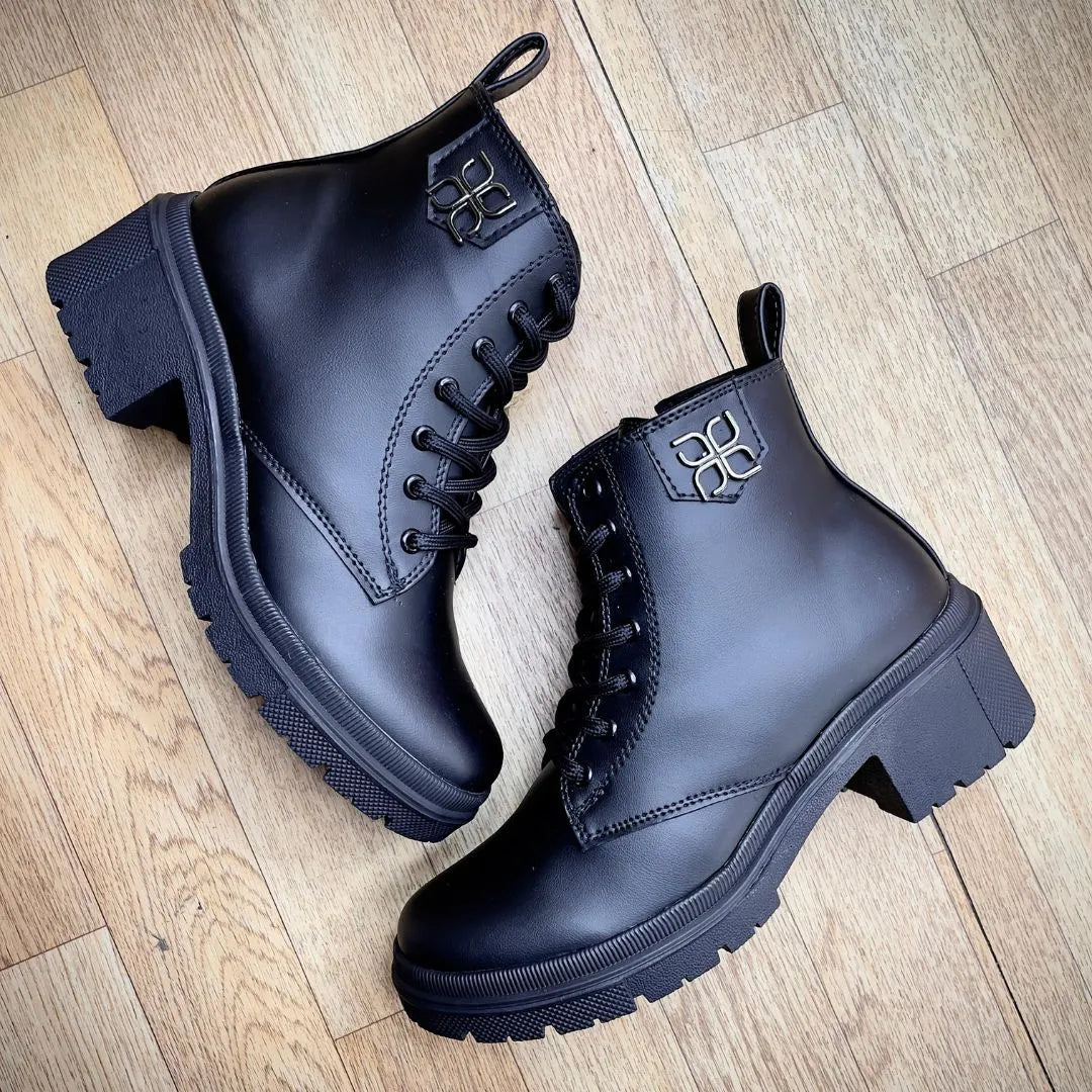 Botin Para Dama Negro Trebol