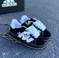 Zapatilla Campus Unisex Korn Negro y Blanco