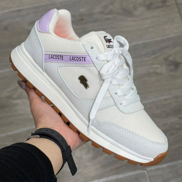 Zapatilla Lacoste Dama con Lila