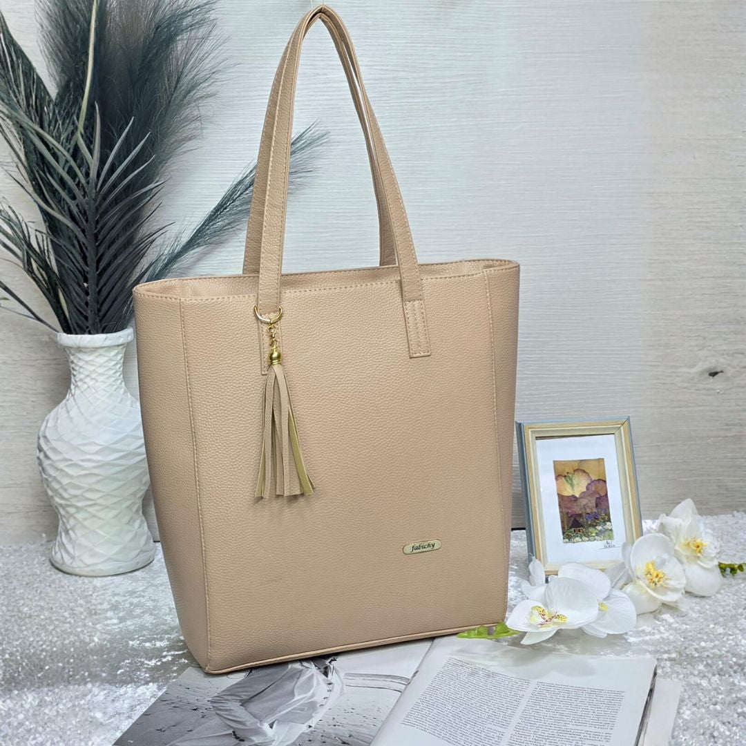 Bolso Fabichy Hueso Texturizado