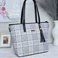 Bolso Elegante Cuadros Negros