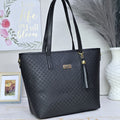 Bolso Elegante Texturizado Negro Rombo