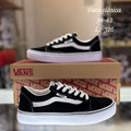 Zapatilla Unisex Vans Tabla Clasica Negra y Blanca