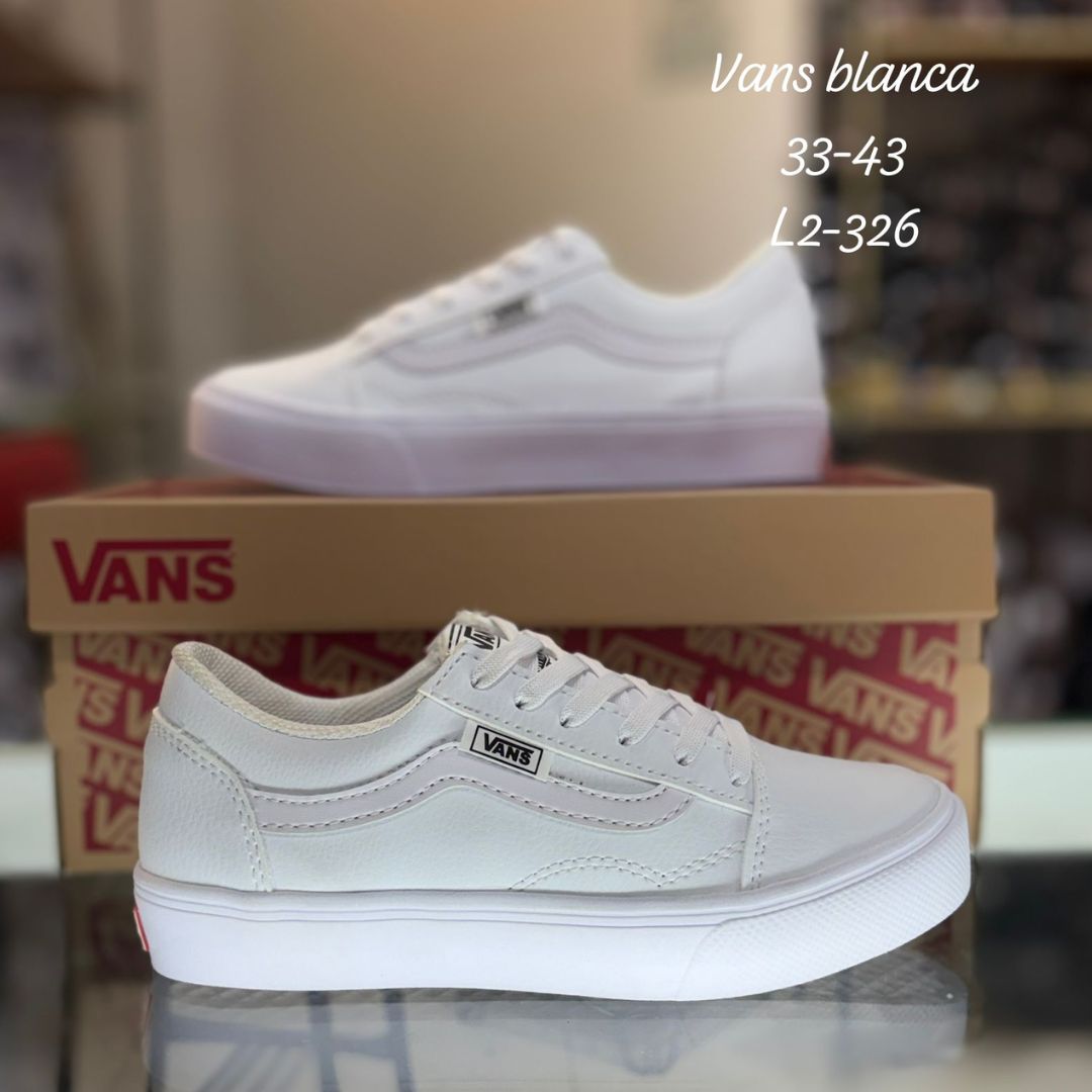 Zapatilla Unisex Vans Tabla Blanca